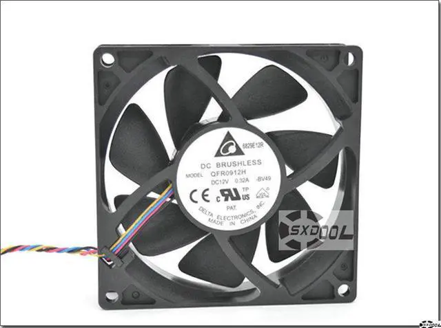 Alt view image 6 of 6 - New Delta QFR0912H DC 12V for AMD FX8350PWM CPU fan 9cm 9025 9225 double ball case cooler
