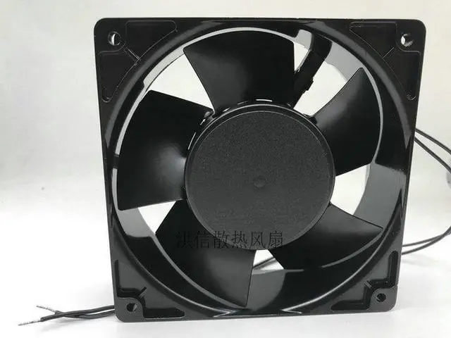 Alt view image 3 of 3 - 200V 120mm 12cm 2650-365 Ikura R12D5W-155 220V AC 50/60Hz 16/15W 120X120X38mm High Temperature Resistant Industrial Case Fan