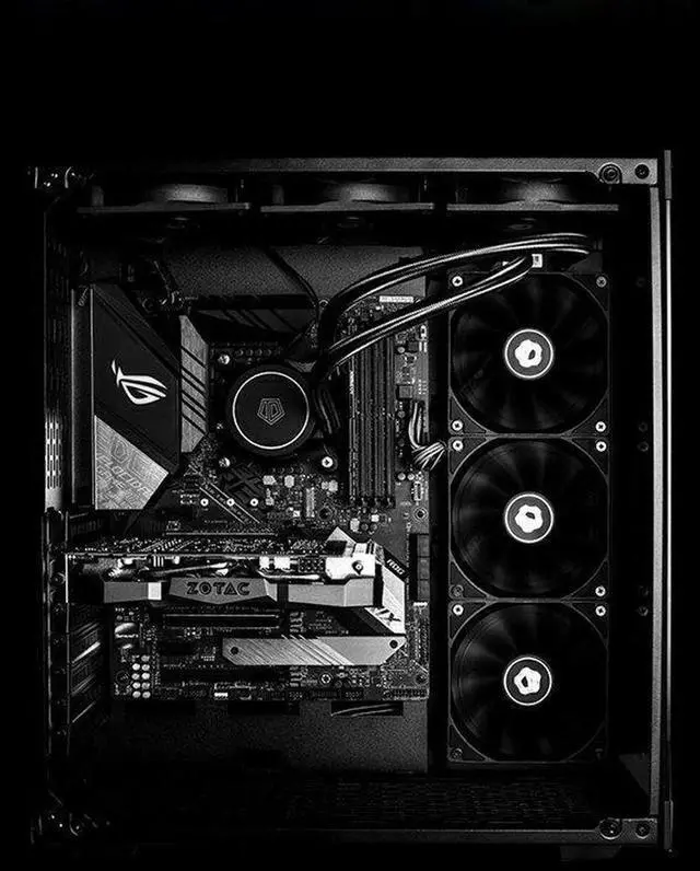 Alt view image 6 of 7 - NEW ID-COOLING XF-12025-SD-K 4 Pin 120mm Desktop Chassis Fan DC 12V Computer PC Case PWM Cooling Cooler Fan Professional water cooling and air cooling