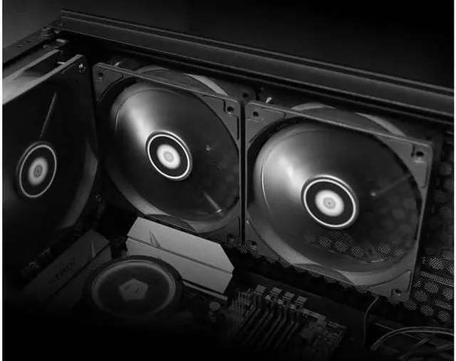 Alt view image 3 of 7 - NEW ID-COOLING XF-12025-SD-K 4 Pin 120mm Desktop Chassis Fan DC 12V Computer PC Case PWM Cooling Cooler Fan Professional water cooling and air cooling