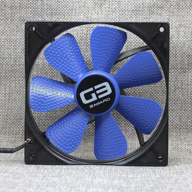 Alt view image 2 of 6 - GOIF FAN ZG3-140C 14 cm 12V 0.1A 14025 3-wire computer case cooling fan