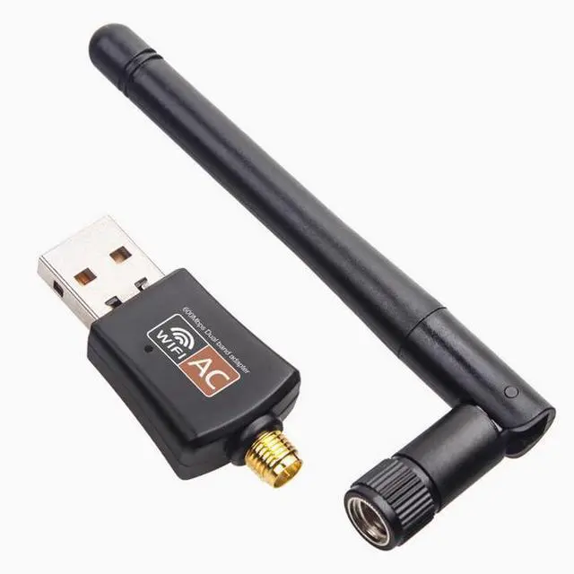 Main image of 5G dual-band wireless network card computer external usb wifi signal receiver AC600M RTL8811CU  External antenna