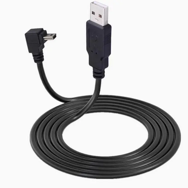 Alt view image 3 of 3 - USB2.0 hard disk digital camera phone data cable T-port AM-Mini 5P up and down left and right bend 90°3 meters