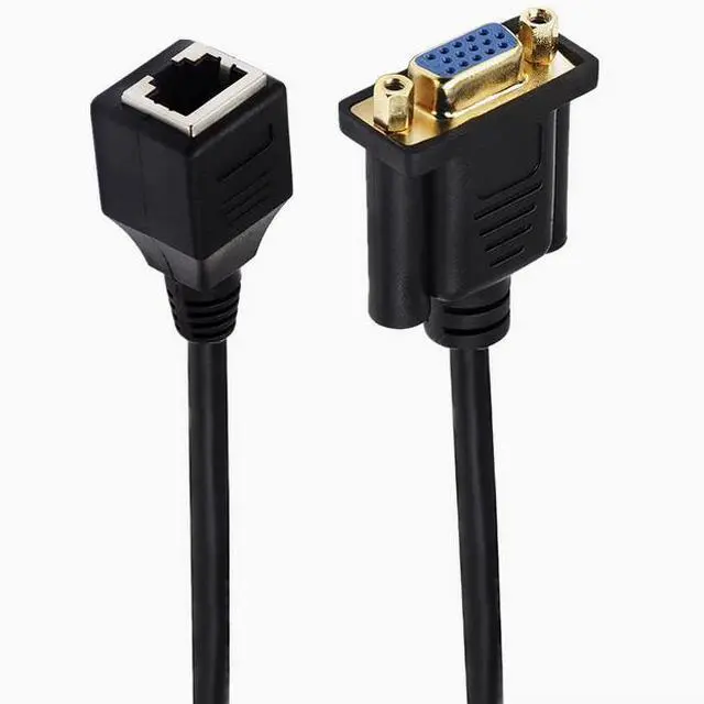 Main image of DB9 Male/female RJ45 cable RJ45 to RS232 male/female cable connector to network cable extender  VGA mother  0.15m