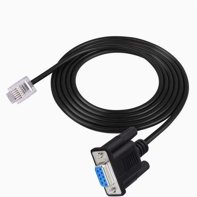 Alt view image 3 of 5 - RS232 DB9 4P4C  Female head turn RJ11 RJ12 6P6C LAN Serial Console cable serial port COM