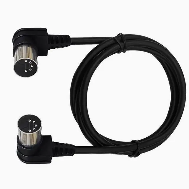 Alt view image 3 of 5 - 90 degree elbow DIN5P double male line, large 5P connection line Beauty equipment distribution stage fog machine line