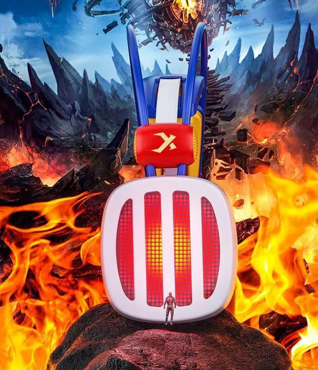 Alt view image 4 of 5 - XIBERIA S21 PC Gaming Headset Wired Over-Ear USB 7.1 Surround Sound Headset with Microphone - Firestorm Version