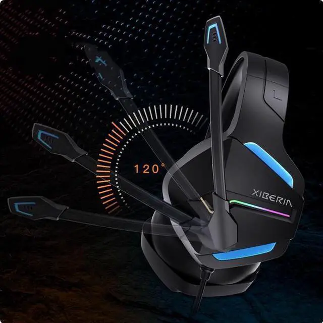 Alt view image 2 of 4 - XIBERIA V23 Gaming Headset USB 7.1 Channel Ergonomic Shaft Professional Headphone with Mic for Computer Laptop Gamer