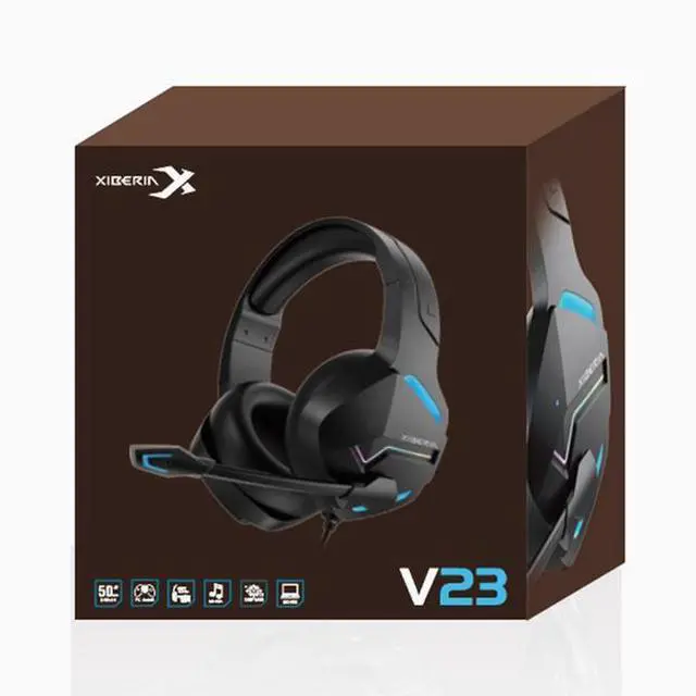 Alt view image 4 of 4 - XIBERIA V23 Gaming Headset USB 7.1 Channel Ergonomic Shaft Professional Headphone with Mic for Computer Laptop Gamer