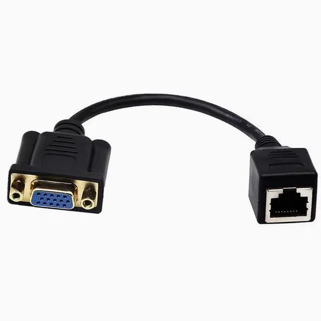 Alt view image 2 of 3 - vga to Network port 0.15 m VGA to RJ45 cable The VGA signal is transmitted through a network cable 
 VGA mother