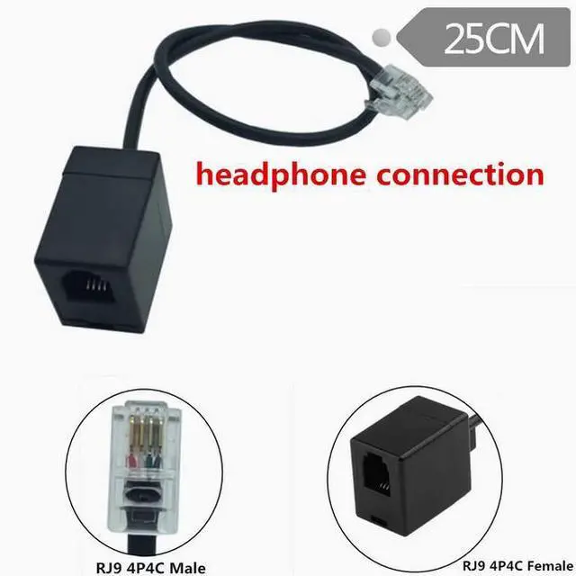 Main image of RJ9 4P4C male to female conversion cable, ordinary line sequence phone line sequence 0.25m