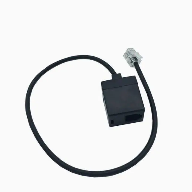 Alt view image 3 of 3 - RJ9 4P4C male to female conversion cable, ordinary line sequence phone line sequence 0.25m