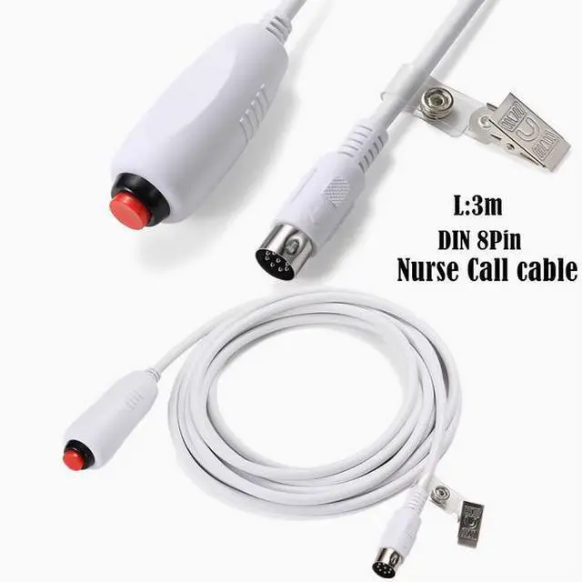 Main image of Nurse Call switch cable,6.35 Emergency Call Button Cable with clamp USB Nurse Call cable  8P nurse line