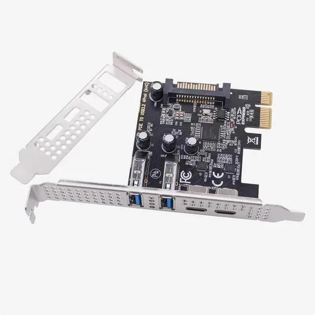 Main image of PCI-E to usb3.0 Expansion card 2-port high-speed desktop USB3.0 expansion card ASM1042  2-port USB+ 2-port C