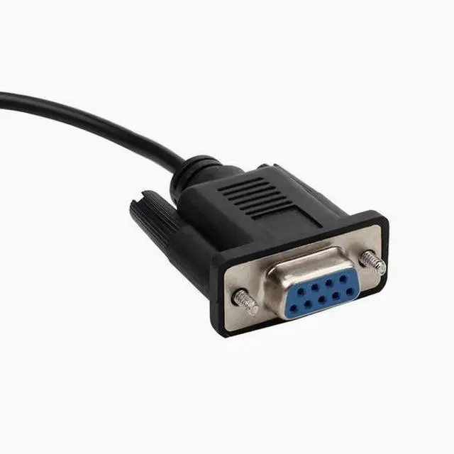 Alt view image 3 of 5 - RS232 Serial audio cable DB9 female Rs232 to stereo DC2.5 speaker cable 1.8M
