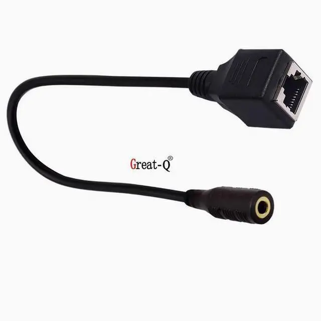 Alt view image 3 of 4 - DC3.5 Male/Female RJ45 Network port Touch screen cable RJ45 female to DC3.5 Level 4 4