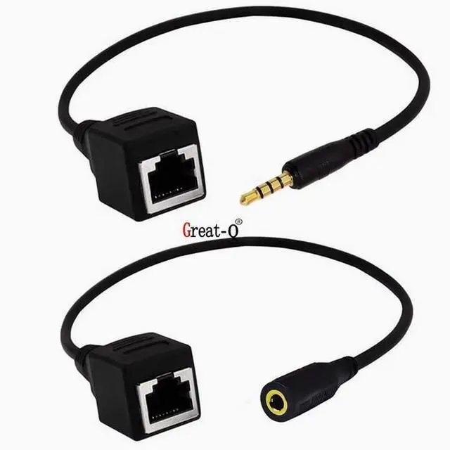 Alt view image 4 of 4 - DC3.5 Male/Female RJ45 Network port Touch screen cable RJ45 female to DC3.5 Level 4 4