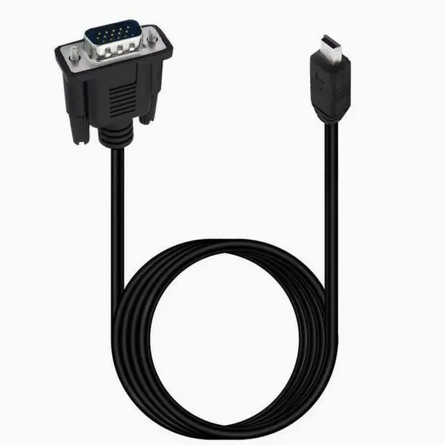 Alt view image 3 of 5 - VGA cable VGA to mini 5P cable Mobile DV cable Mini USB 5P/VGA D-SUB 15P