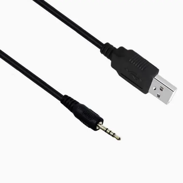 Alt view image 4 of 5 - Bluetooth headphone charging cable USB to 2.5MM male MP3/MP4 download/charging/audio conversion data cable