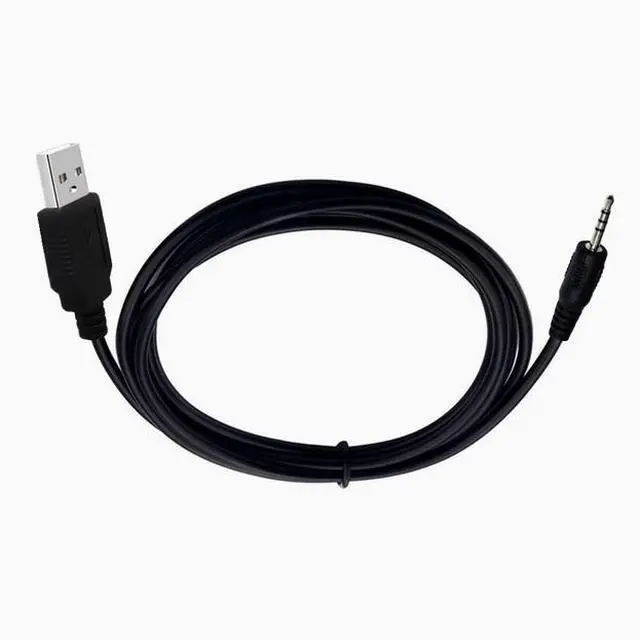 Alt view image 5 of 5 - Bluetooth headphone charging cable USB to 2.5MM male MP3/MP4 download/charging/audio conversion data cable