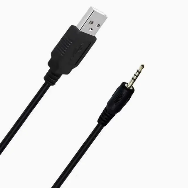 Alt view image 3 of 5 - Bluetooth headphone charging cable USB to 2.5MM male MP3/MP4 download/charging/audio conversion data cable