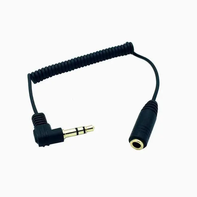 Alt view image 2 of 2 - OD1.5mm Spring Mini 3.5MM to 3.5MM adapter Small to large earphones convert audio cables male and female