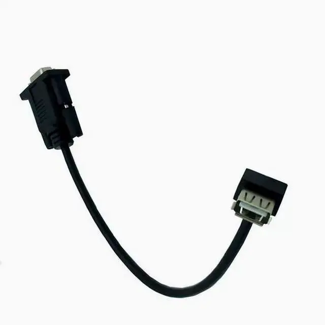Alt view image 4 of 4 - RS232 female serial cable to USB female mother-to-female connection cable DB9 hole to USB female data cable