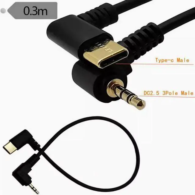 Main image of Elbow Type-c to 2.5mm male audio adapter cable Mobile phone car AUX speaker headset connection cable
