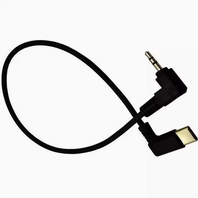 Alt view image 2 of 3 - Elbow Type-c to 2.5mm male audio adapter cable Mobile phone car AUX speaker headset connection cable
