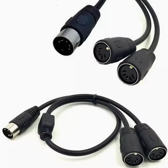 Main image of One-minute two-S terminal cable Four-pin video cable TV AV cable S-terminal cable MD4P male and female 7-PIN cable