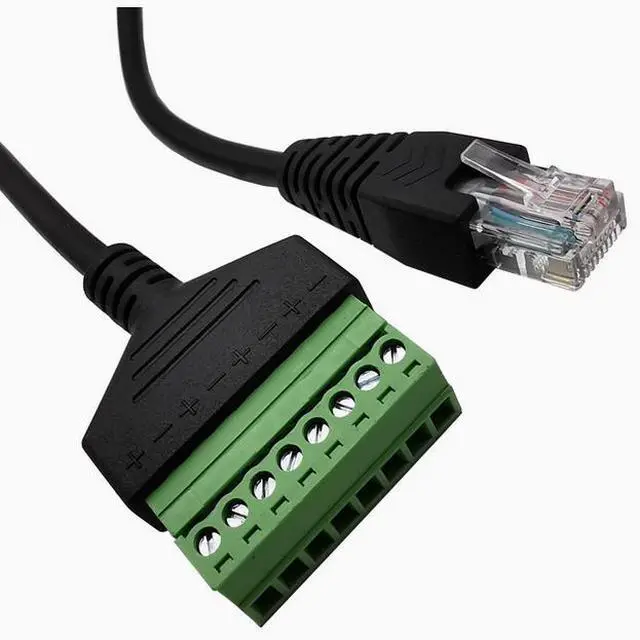 Main image of Network cable RJ45 to 8P connector rj45 to 8-bit no-solder cable terminal Network cable through the extension cable