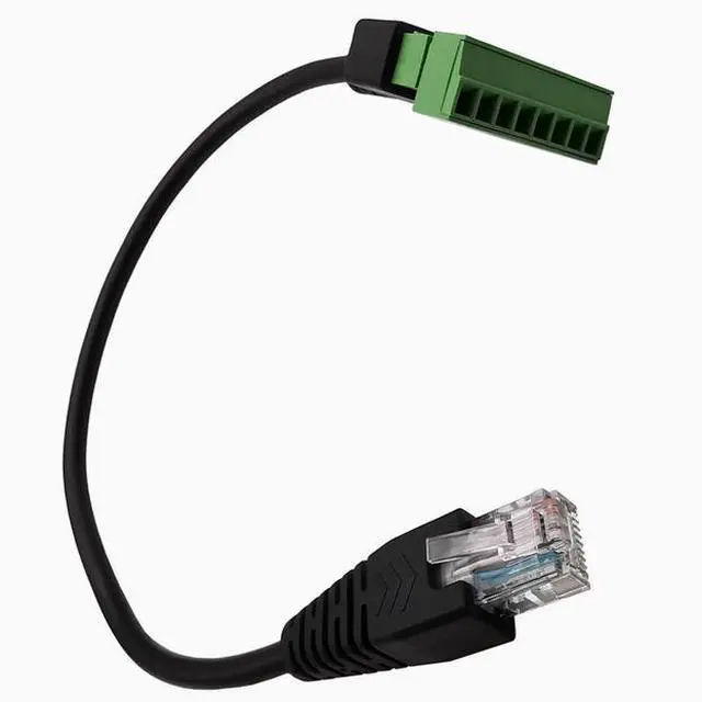 Alt view image 3 of 4 - Network cable RJ45 to 8P connector rj45 to 8-bit no-solder cable terminal Network cable through the extension cable