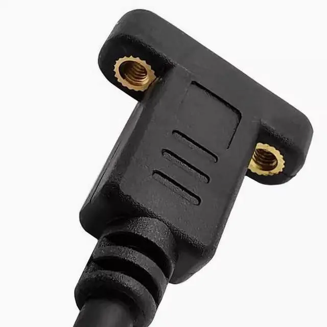 Alt view image 3 of 5 - Gold-plated USB3.1type-c mother-to-female extension cable with screw hole can fix high-speed 10Gbps data cable 1.8 m