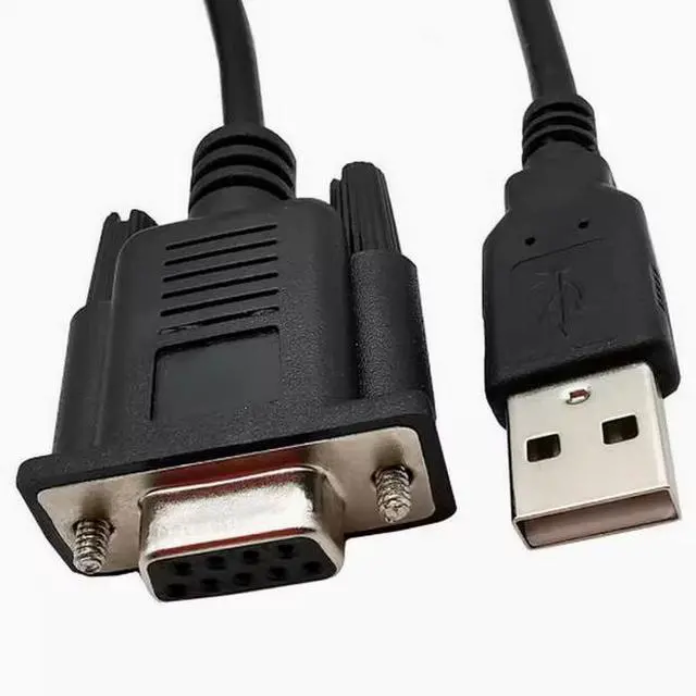 Alt view image 2 of 2 - RS232 Female serial Cable DB9 Female pair USB cable COM port USB TO RS232 Cable