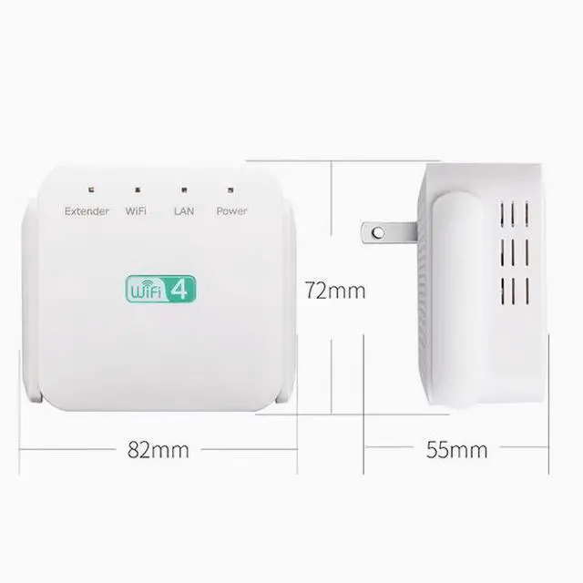 Alt view image 3 of 4 - wifi signal Amplifier repeater 300m wifi repeater expander Signal booster Black
