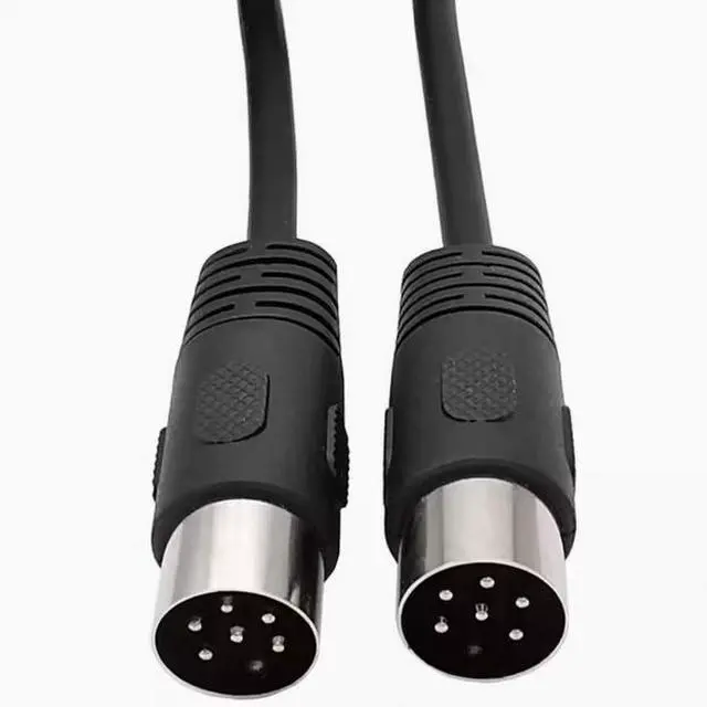 Alt view image 4 of 5 - Large DIN line DIN6-line Large DIN 6Pin din6P Large DIN6P public audio data signal connection cable 3m