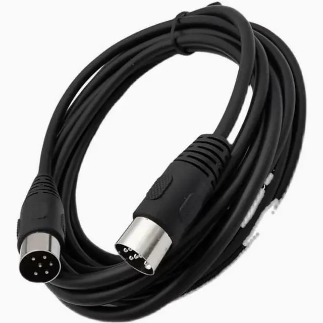 Alt view image 5 of 5 - Large DIN line DIN6-line Large DIN 6Pin din6P Large DIN6P public audio data signal connection cable 3m