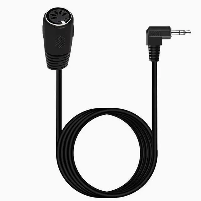 Main image of 3.5mm 90 elbow audio plug to MIDI 5-core adapter Computer audio output MIDI5-core DIN5P 0.5m Male to Female