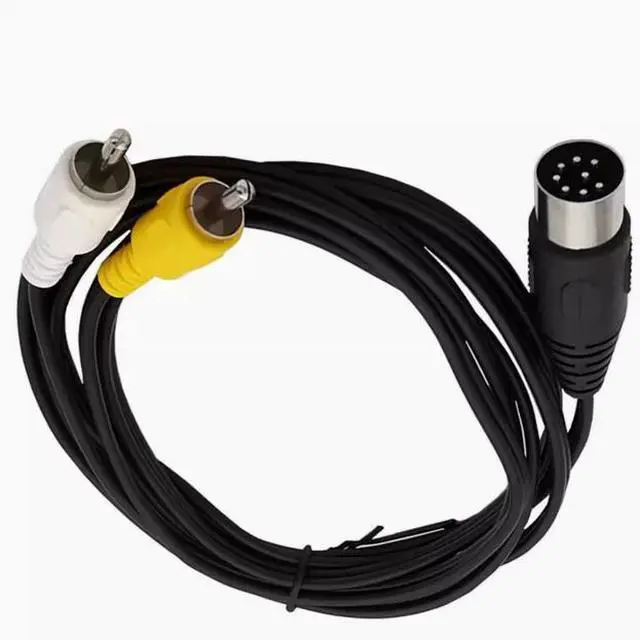 Alt view image 2 of 5 - Big DIN 8Pin Big din 8p to 2RCA Lotus Instrument Audio Old audio device adapter