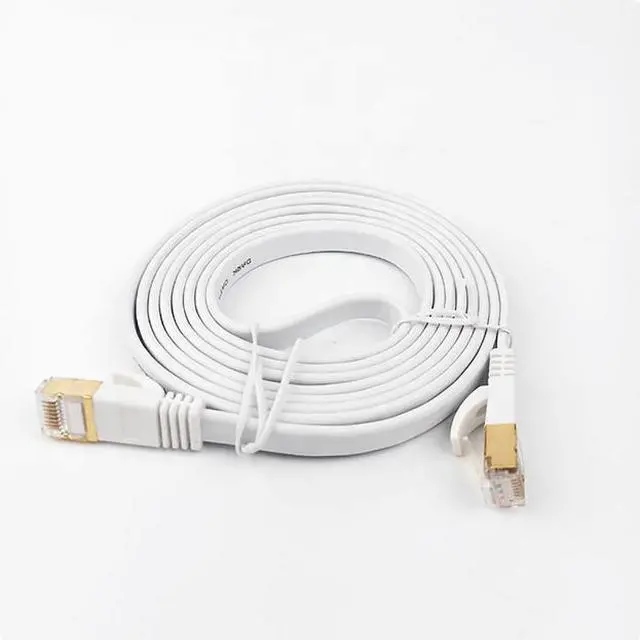 Alt view image 2 of 3 - Gigabit six types of network cable 6 types of pure copper flat indoor optical fiber portable high-speed network cable 1M