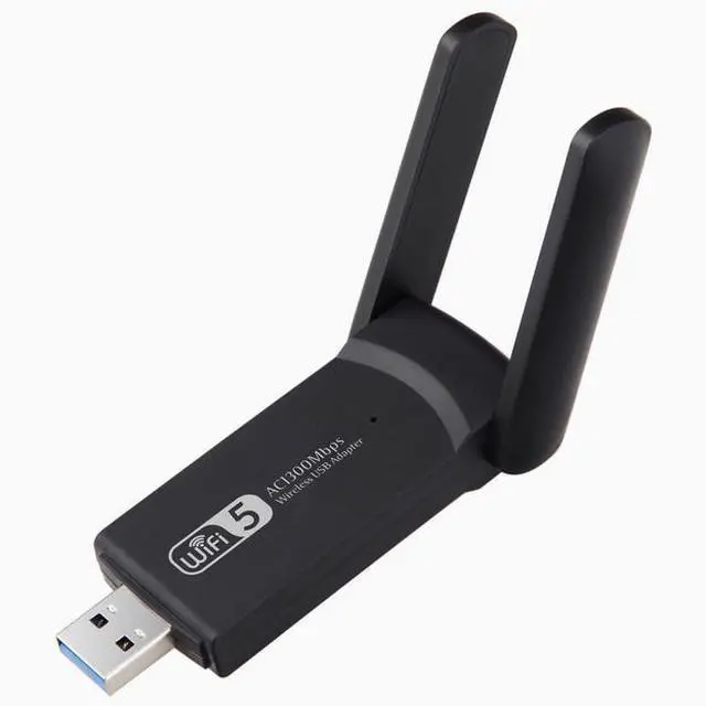 Alt view image 2 of 5 - 1300M dual-band Gigabit USB wireless card WIN10 11 Free drive 5.8G USB WIFI receiver