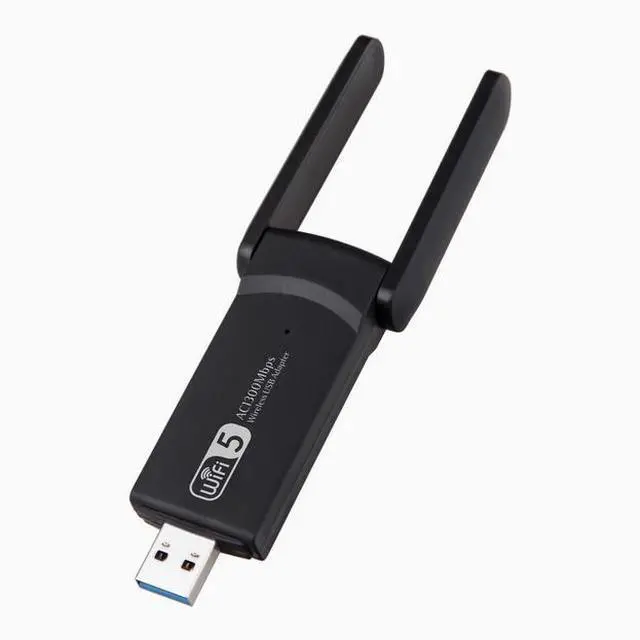 Alt view image 4 of 5 - 1300M dual-band Gigabit USB wireless card WIN10 11 Free drive 5.8G USB WIFI receiver