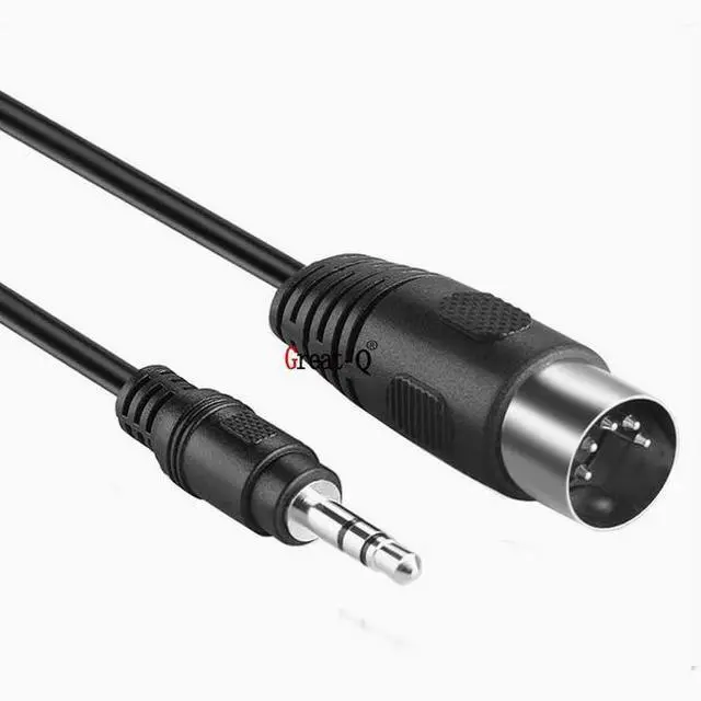 Alt view image 4 of 5 - 3.5 Audio Plug to MIDI 5-core adapter Computer audio output MIDI5-core DIN5P cable