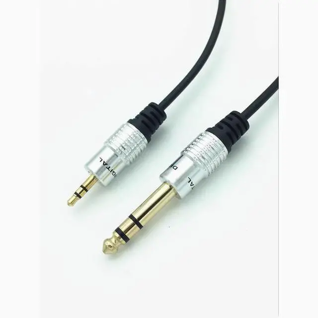 Alt view image 2 of 5 - Microphone cable Mixer cable Audio cable 6.5 to 3.5 cable Three core to 3.5mm audio cable 6.35 1.8 meters