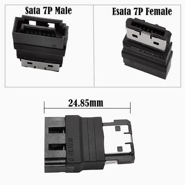 Main image of SATA Revolution eSATA female PS3 Unlimited upgrade SSD built-in to External Hard drive cable 7p hard drive adapter