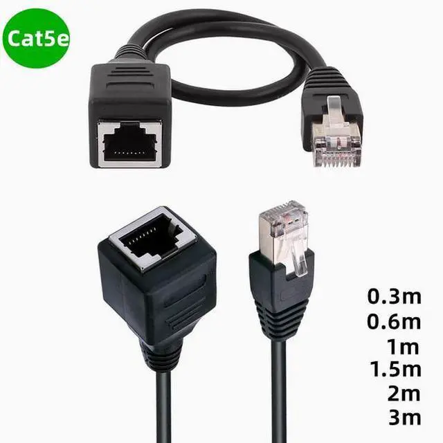 Main image of RJ-45 Male/Female extension cable cat5e Network cable switching to 100 Mbit network extension cable RJ45 Industrial female cable CAT5