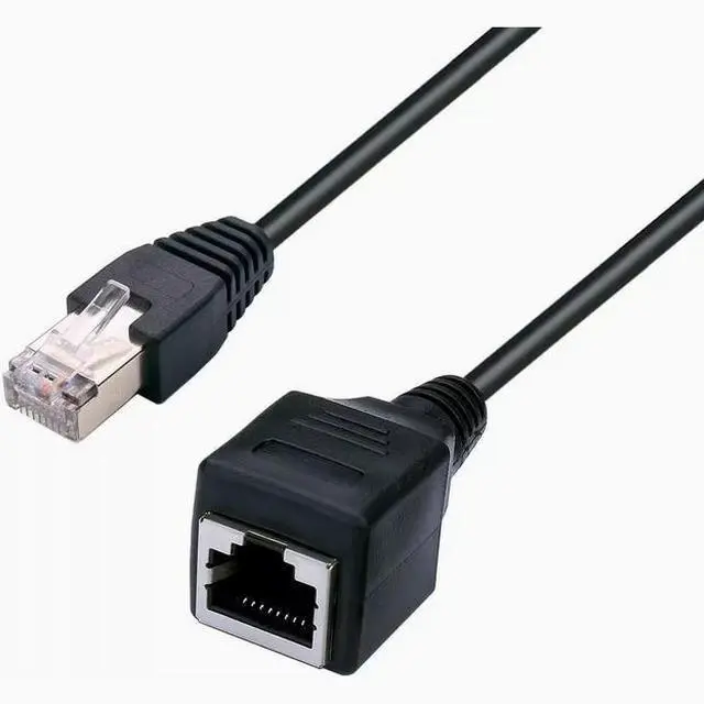 Alt view image 4 of 5 - RJ-45 Male/Female extension cable cat5e Network cable switching to 100 Mbit network extension cable RJ45 Industrial female cable CAT5
