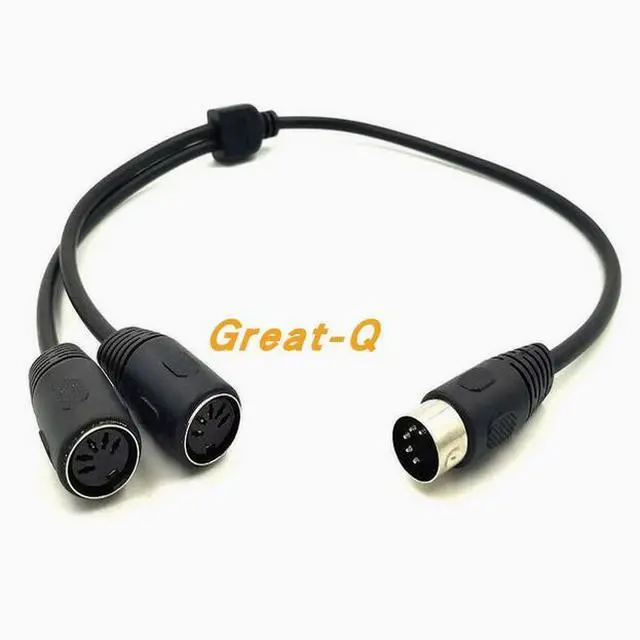 Alt view image 2 of 4 - One minute two audio MIDI5-core 5Pin Din Revolution 2 5-pin Din female hole connection line 0.5 m