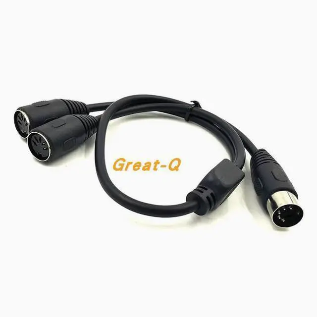 Alt view image 3 of 4 - One minute two audio MIDI5-core 5Pin Din Revolution 2 5-pin Din female hole connection line 0.5 m