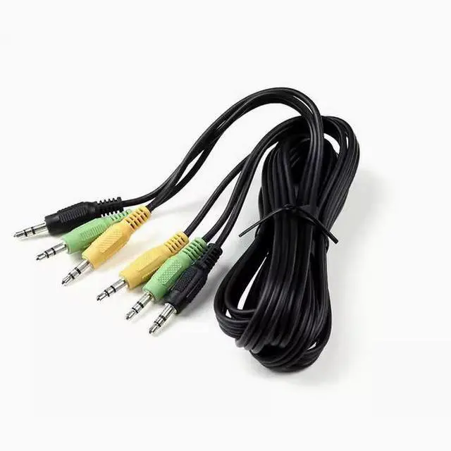Alt view image 3 of 4 - 3-in-1 stereo audio cable Car 3.5mm earphones male to female car AUX mobile phone audio box cable